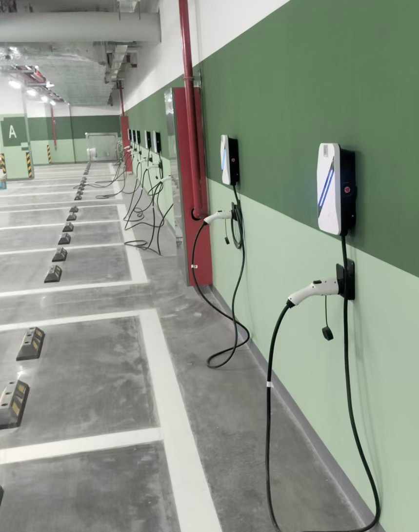 Wandmontiertes 7-kW-Ladegerät für Elektrofahrzeuge für die Stadtverwaltung von Kunshan